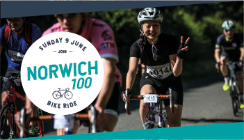 Norwich 100/60/30 mile cycle, The Forum, Bethel St, Millennium Plain, Norwich, Norfolk NR2 1TF | Fully supported cycle event with three circular routes | Cycling